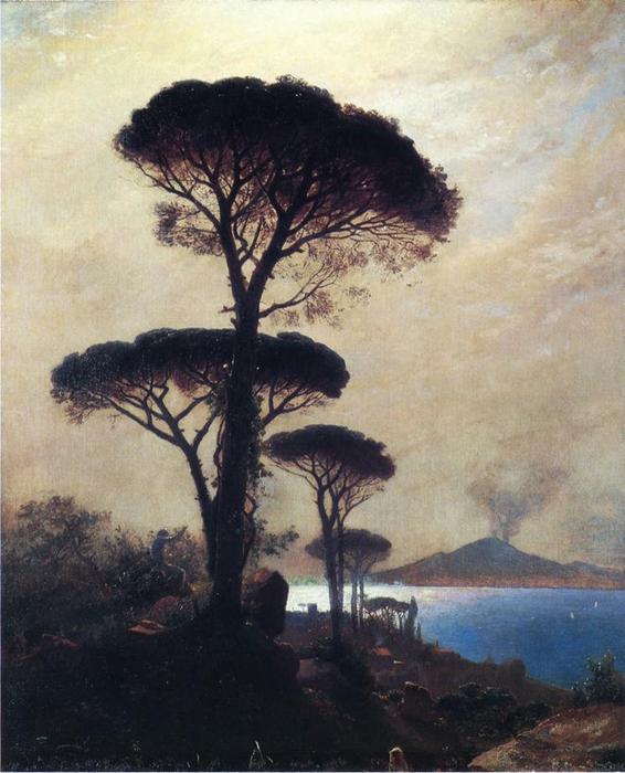 Wikioo.org - Die Enzyklopädie bildender Kunst - Malerei, Kunstwerk von William Stanley Haseltine - Die Bucht von Neapel