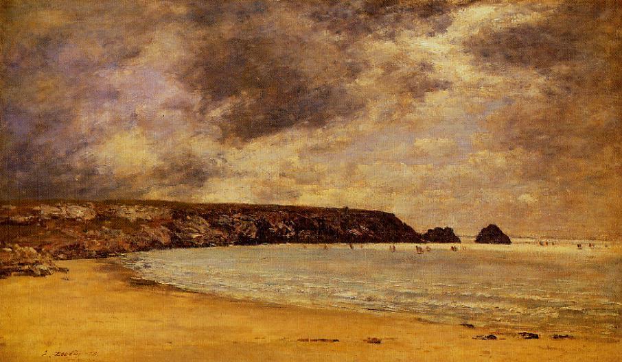 WikiOO.org - Encyclopedia of Fine Arts - Maľba, Artwork Eugène Louis Boudin - Camaret, the Bay