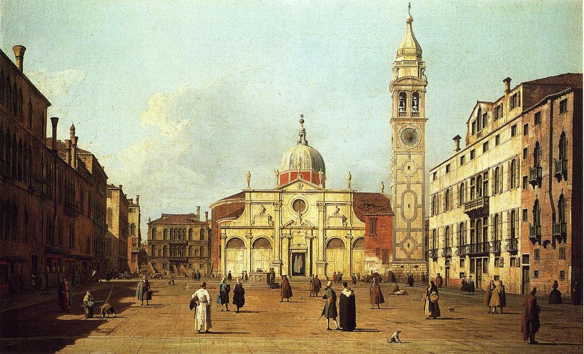 WikiOO.org - Енциклопедия за изящни изкуства - Живопис, Произведения на изкуството Giovanni Antonio Canal (Canaletto) - Campo Santa Maria Formosa
