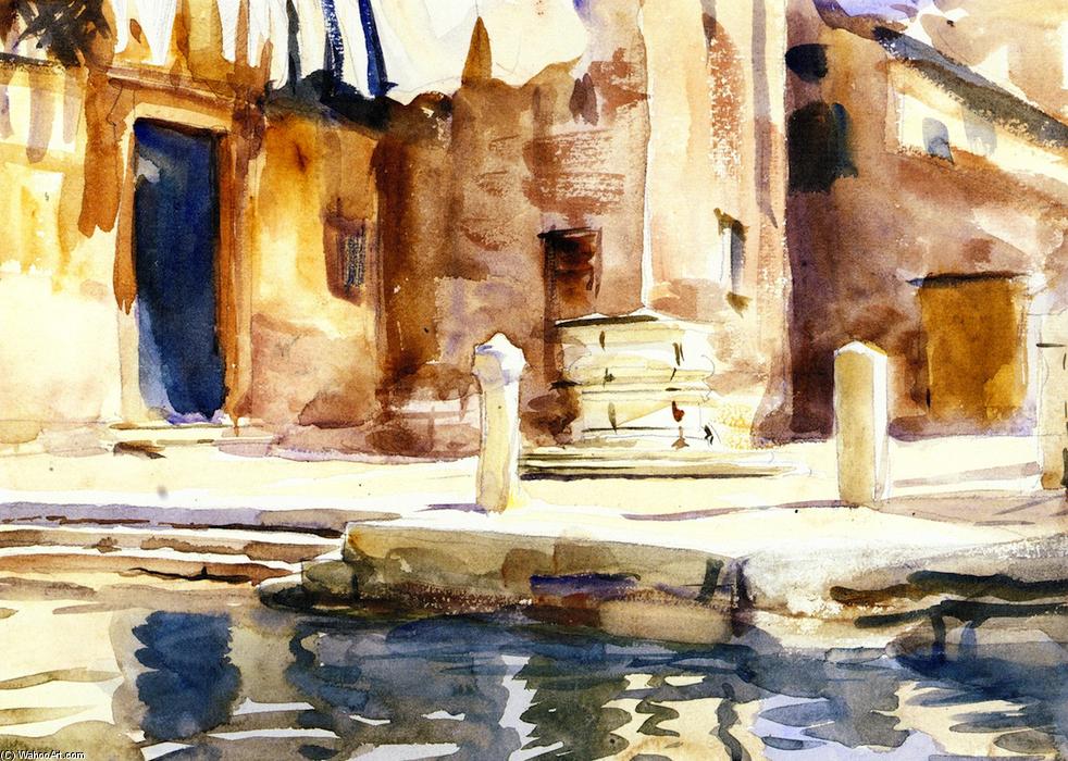 Wikioo.org - The Encyclopedia of Fine Arts - Painting, Artwork by John Singer Sargent - Campo San Boldo (also known as Monte di Pietà, Venice)
