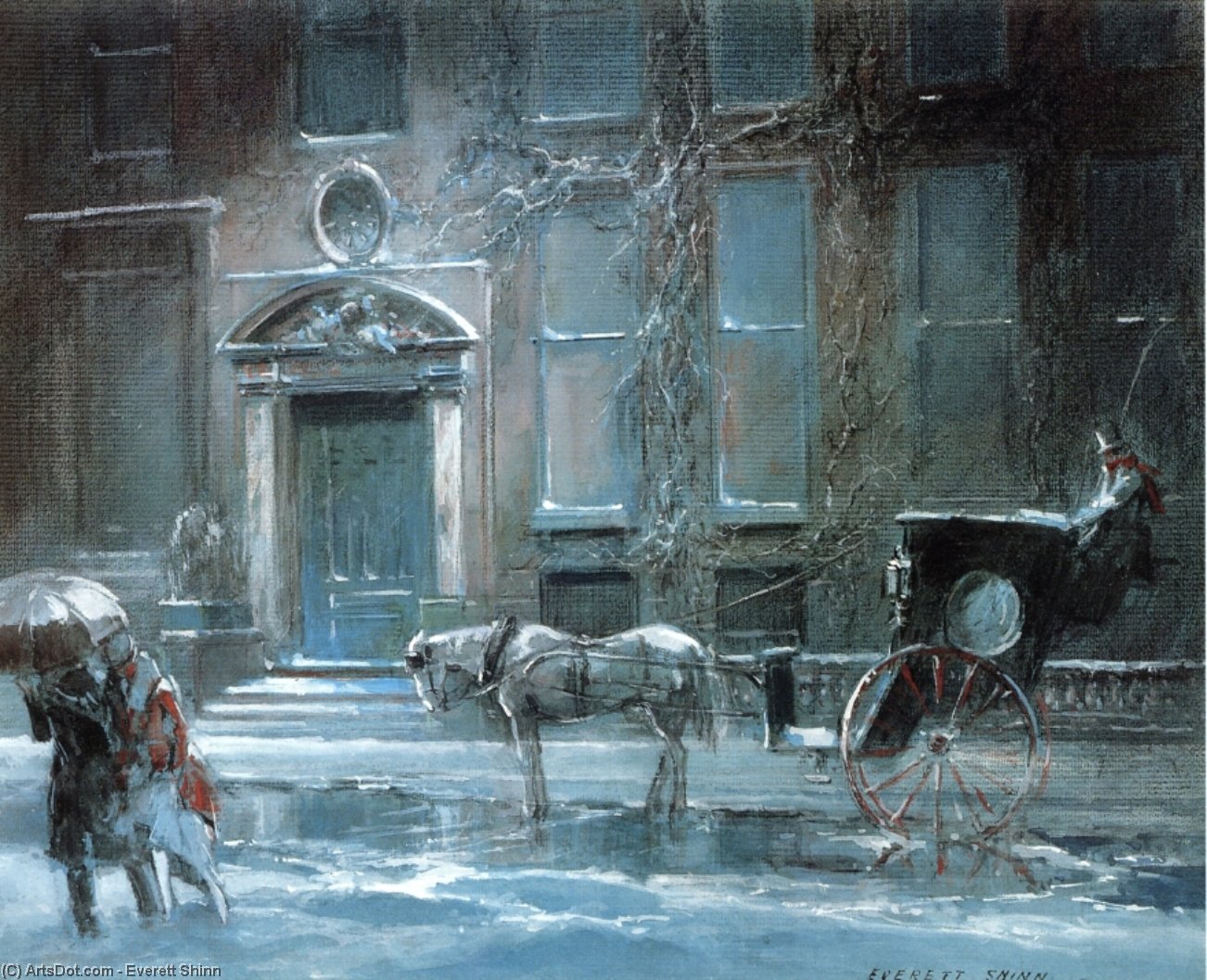 Wikioo.org - The Encyclopedia of Fine Arts - Painting, Artwork by Everett Shinn - The Canfield Gambling House