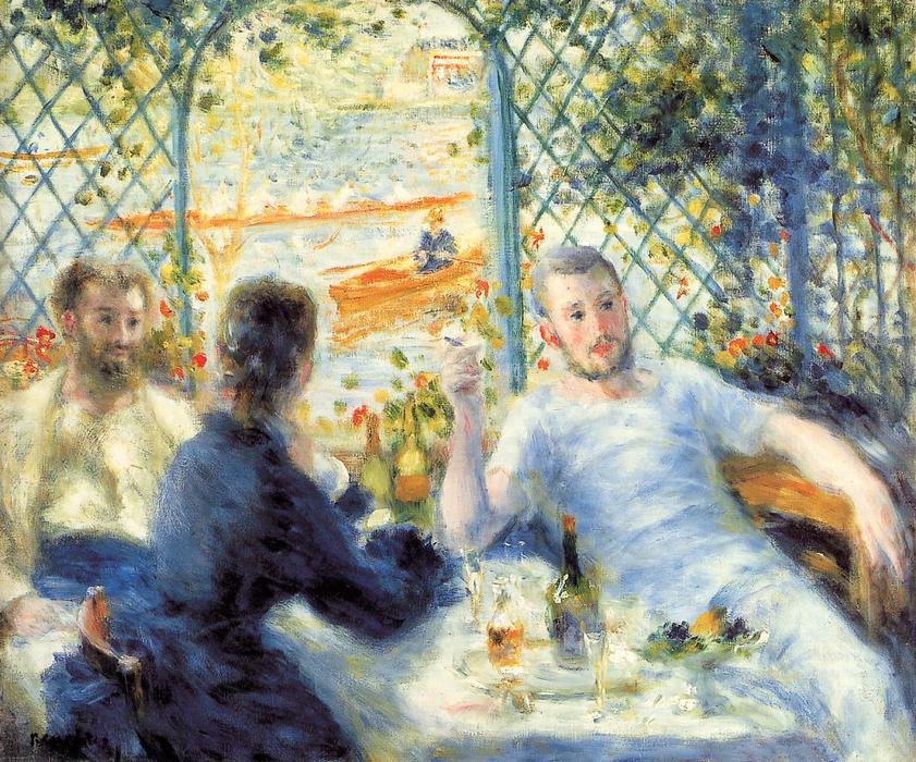 WikiOO.org - 百科事典 - 絵画、アートワーク Pierre-Auguste Renoir - カヌーの漕ぎ手の昼食会