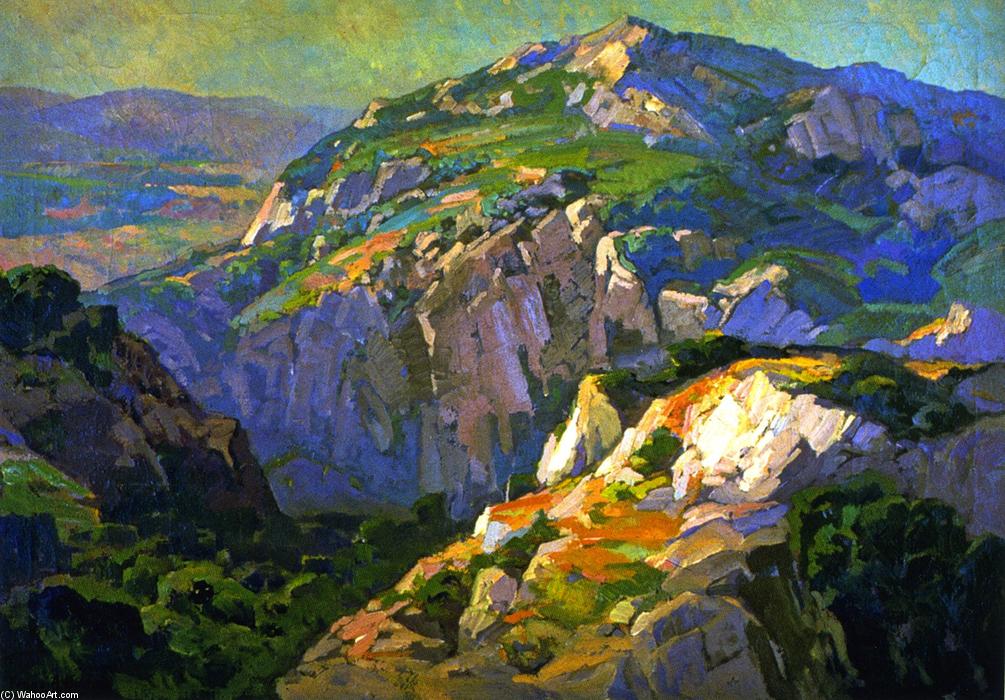 WikiOO.org - Encyclopedia of Fine Arts - Malba, Artwork Franz Bischoff - Canyon Green