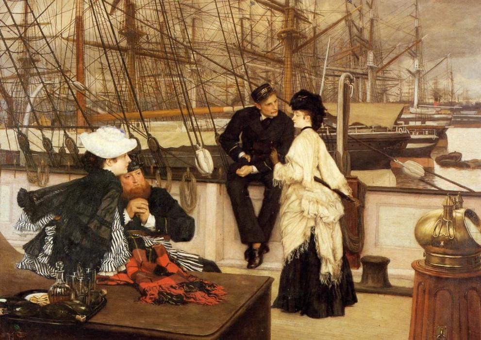Wikioo.org - The Encyclopedia of Fine Arts - Painting, Artwork by James Jacques Joseph Tissot - The Captain and the Mate