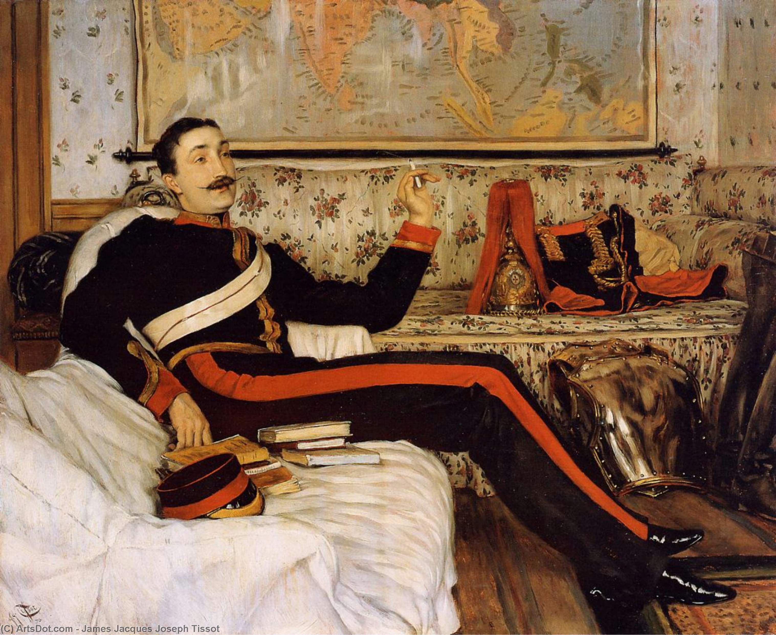 Wikioo.org - The Encyclopedia of Fine Arts - Painting, Artwork by James Jacques Joseph Tissot - Captain Frederick Gustavus Burnaby