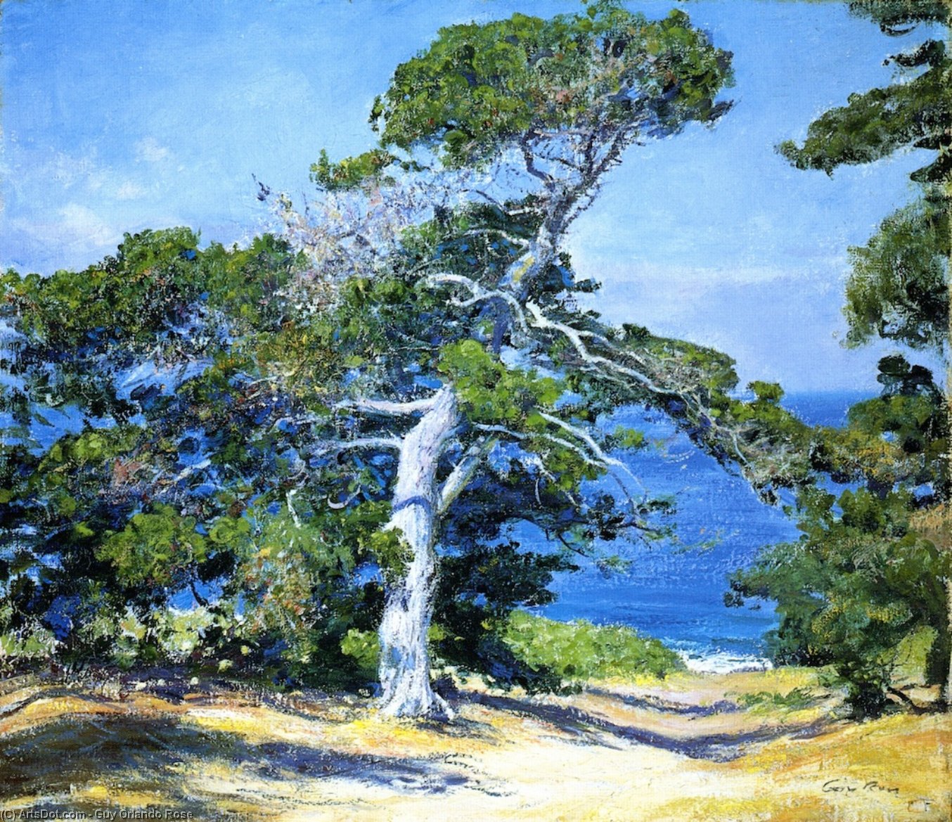 Wikioo.org - The Encyclopedia of Fine Arts - Painting, Artwork by Guy Orlando Rose - A Carmel Pine