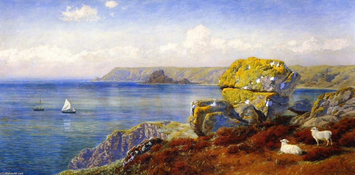 Wikioo.org - สารานุกรมวิจิตรศิลป์ - จิตรกรรม John Edward Brett - Carthillon Cliffs