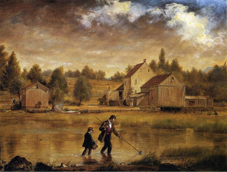 Wikioo.org - The Encyclopedia of Fine Arts - Painting, Artwork by William Sidney Mount - Catching Crabs