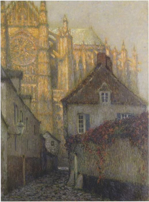 Wikioo.org - The Encyclopedia of Fine Arts - Painting, Artwork by Henri Eugène Augustin Le Sidaner - The Cathedral at Beauvais