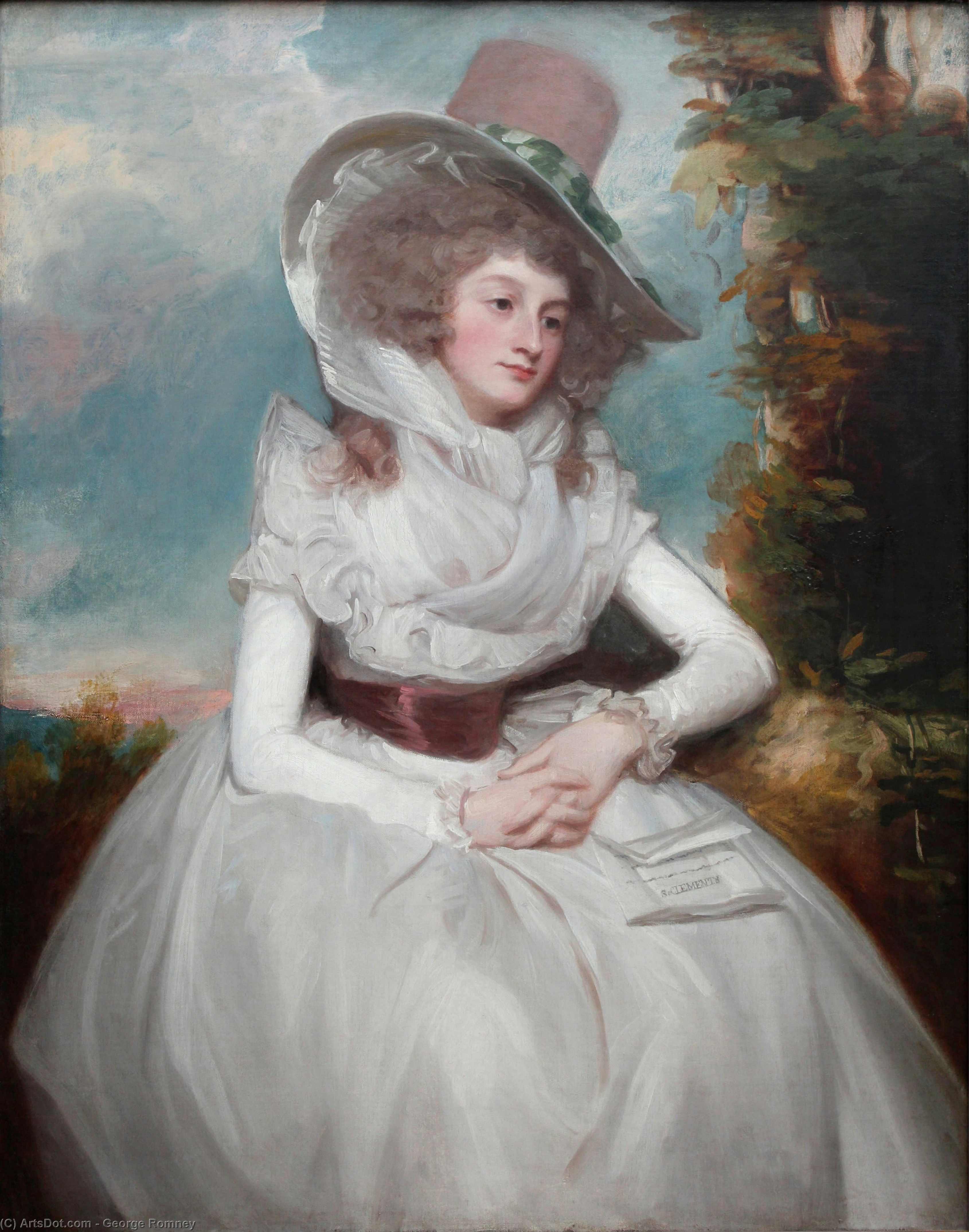 Wikioo.org - The Encyclopedia of Fine Arts - Painting, Artwork by George Romney - Catherine Clemens