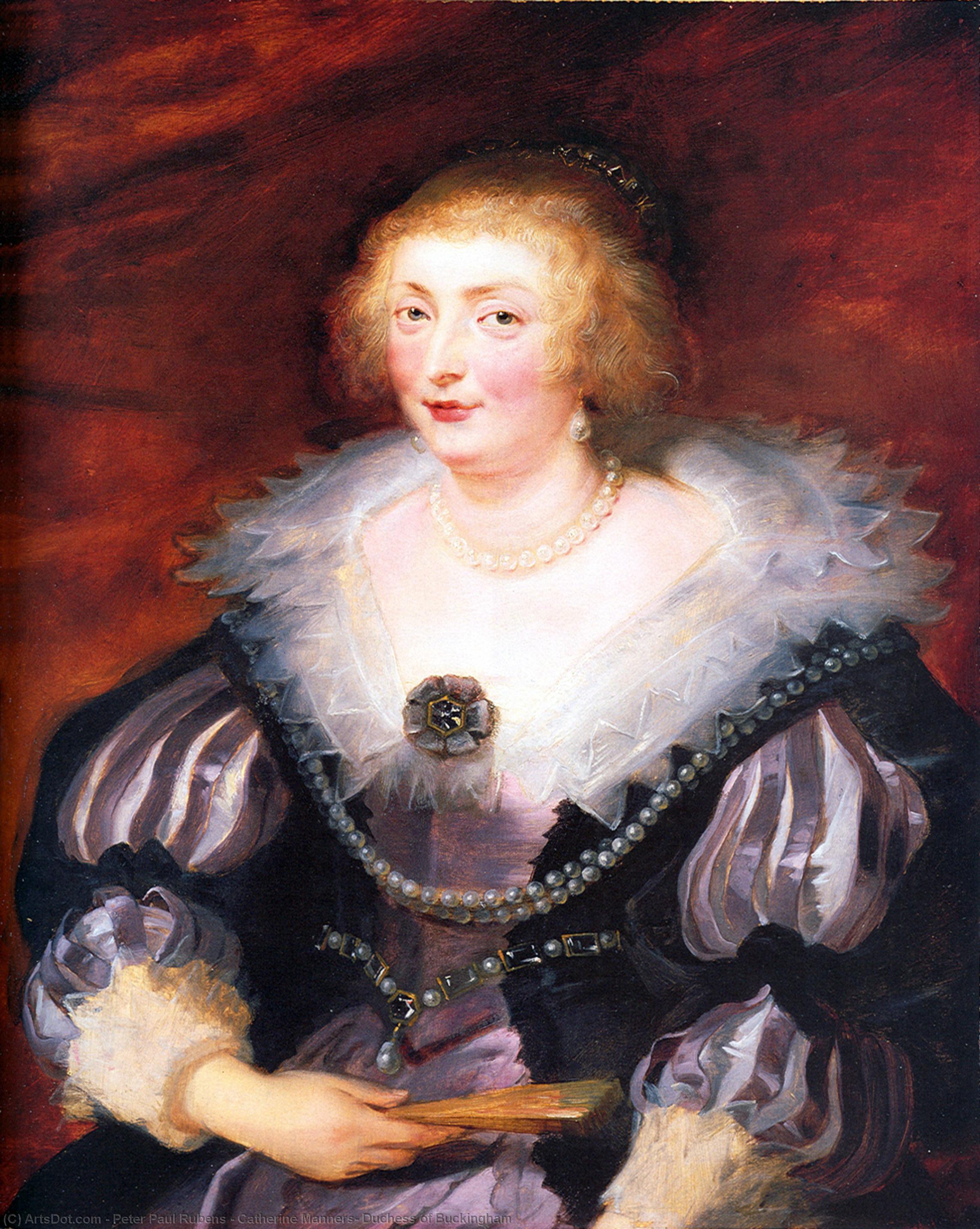 WikiOO.org - Енциклопедія образотворчого мистецтва - Живопис, Картини
 Peter Paul Rubens - Catherine Manners, Duchess of Buckingham