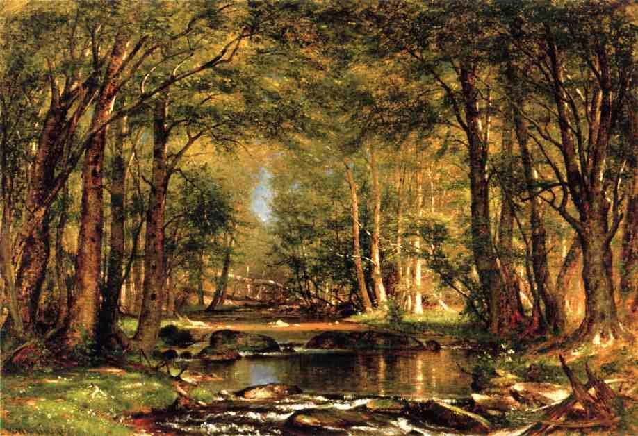 Wikioo.org - The Encyclopedia of Fine Arts - Painting, Artwork by Thomas Worthington Whittredge - A Catskill Brook