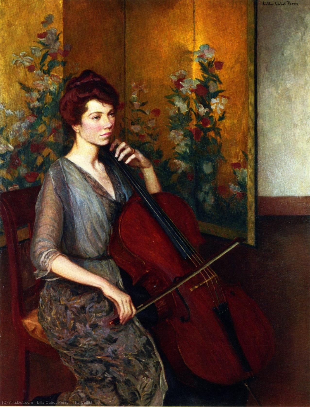 Wikioo.org - The Encyclopedia of Fine Arts - Painting, Artwork by Lilla Cabot Perry - The Cellist