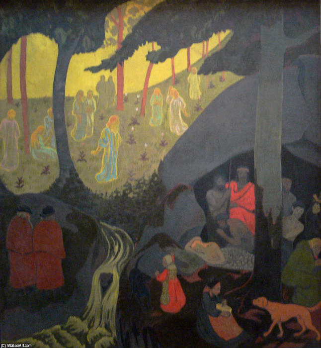 Wikioo.org - The Encyclopedia of Fine Arts - Painting, Artwork by Paul Serusier - Celtic Tale