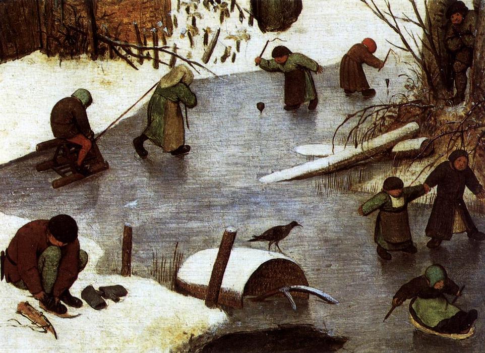 WikiOO.org - אנציקלופדיה לאמנויות יפות - ציור, יצירות אמנות Pieter Bruegel The Elder - The Census at Bethlehem (detail)