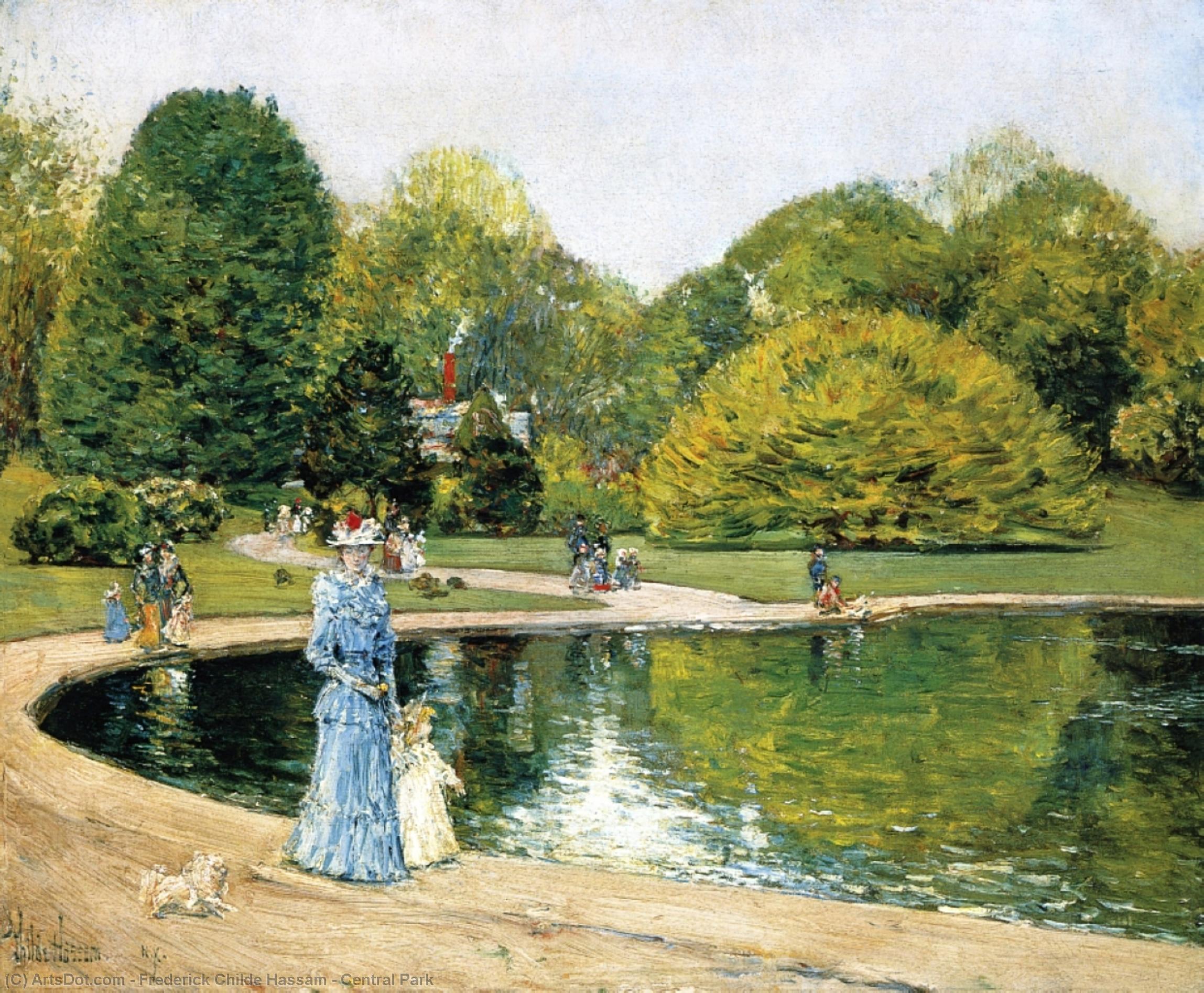 Wikioo.org - The Encyclopedia of Fine Arts - Painting, Artwork by Frederick Childe Hassam - Central Park