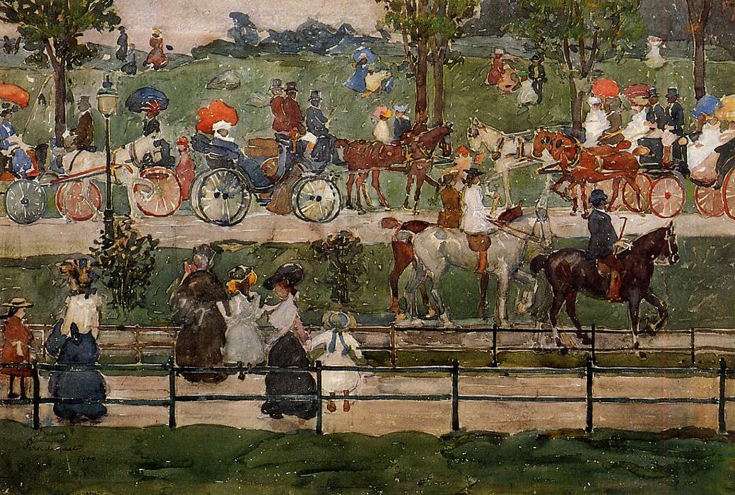 Wikioo.org – L'Enciclopedia delle Belle Arti - Pittura, Opere di Maurice Brazil Prendergast - centrale parco