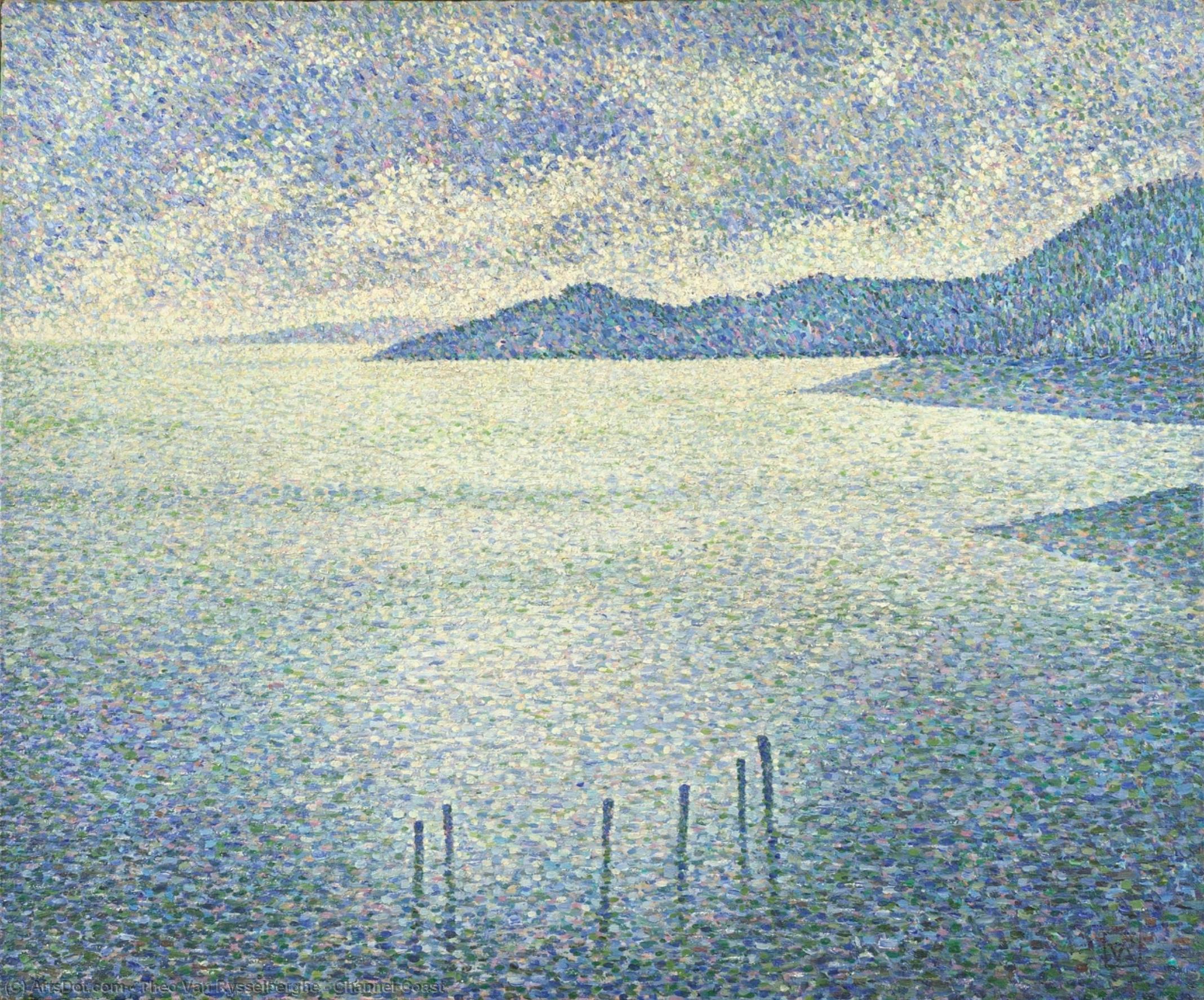Wikioo.org - The Encyclopedia of Fine Arts - Painting, Artwork by Theo Van Rysselberghe - Channel Coast