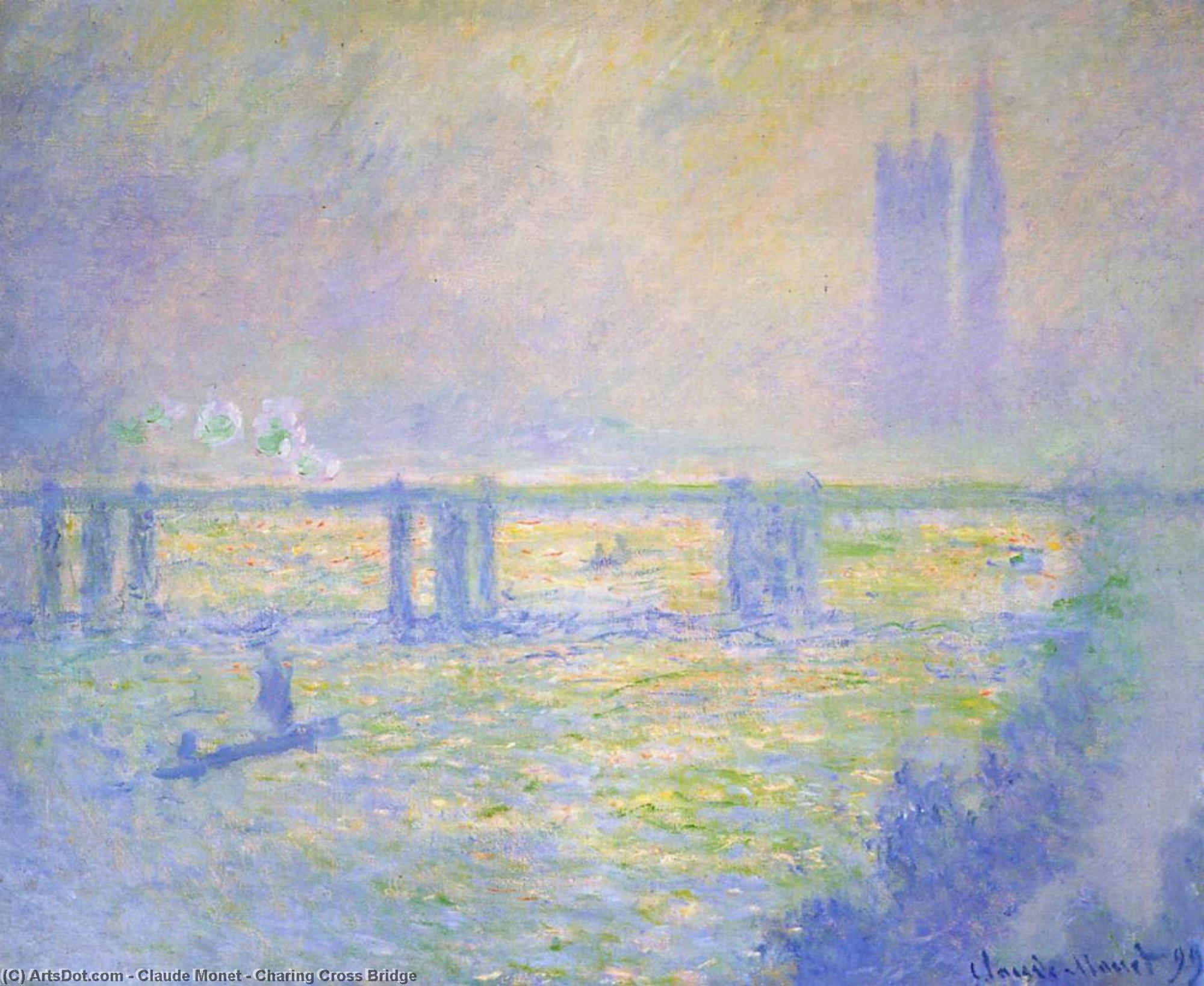 WikiOO.org – 美術百科全書 - 繪畫，作品 Claude Monet - 查林十字街号桥