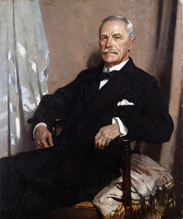 Wikioo.org - The Encyclopedia of Fine Arts - Painting, Artwork by William Newenham Montague Orpen - Charles Lawrence, 1st Baron Lawrence of Kingsgate