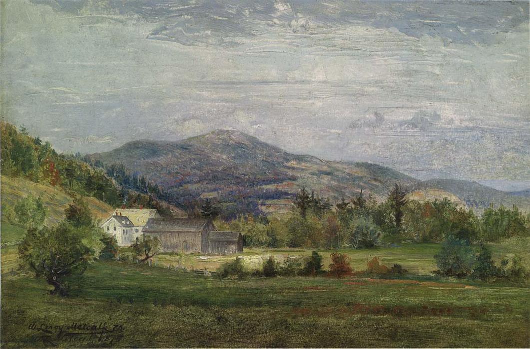 WikiOO.org - אנציקלופדיה לאמנויות יפות - ציור, יצירות אמנות Willard Leroy Metcalf - Chase's House, New Hampshire
