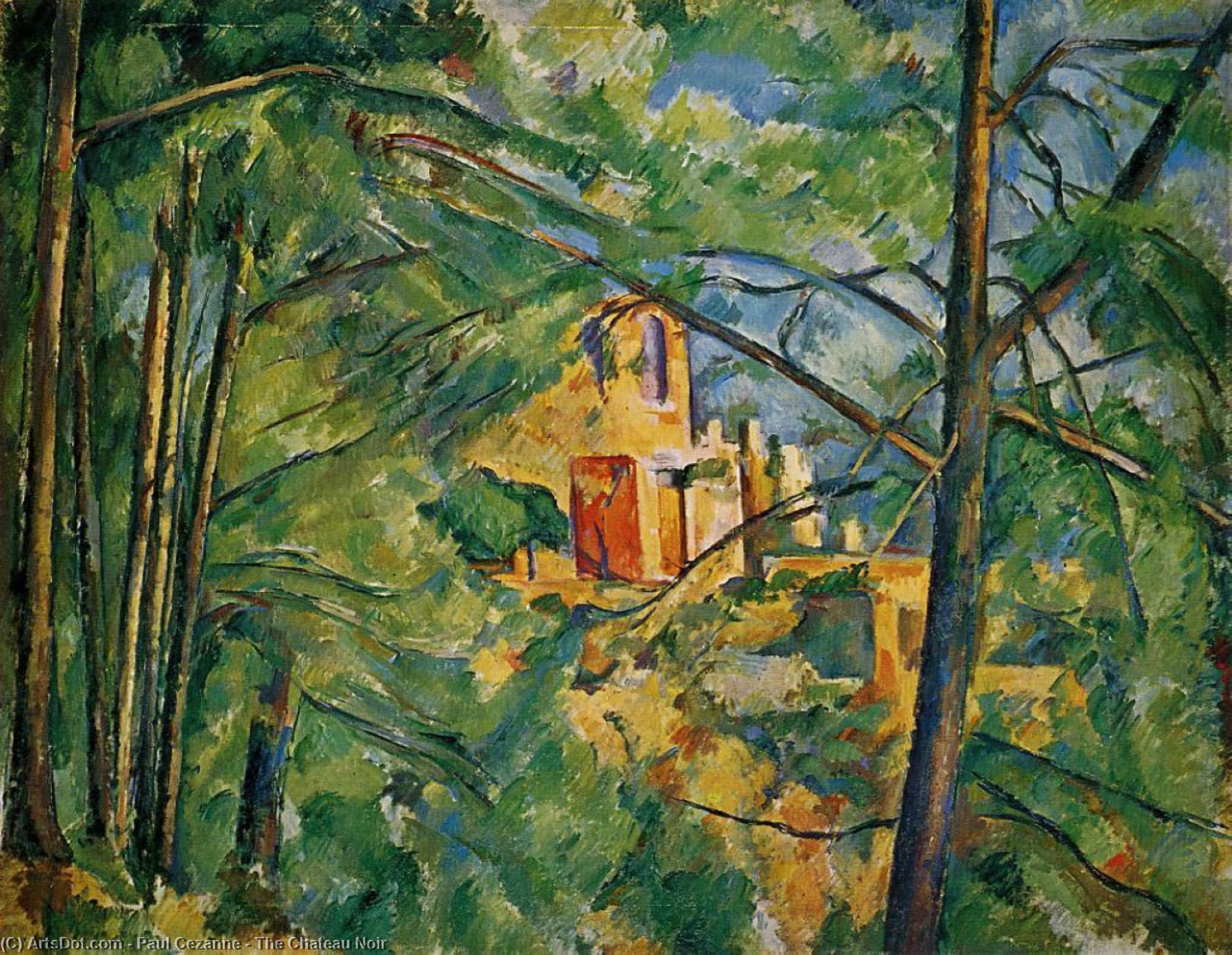 Wikioo.org – La Enciclopedia de las Bellas Artes - Pintura, Obras de arte de Paul Cezanne - El castillo francés Noir