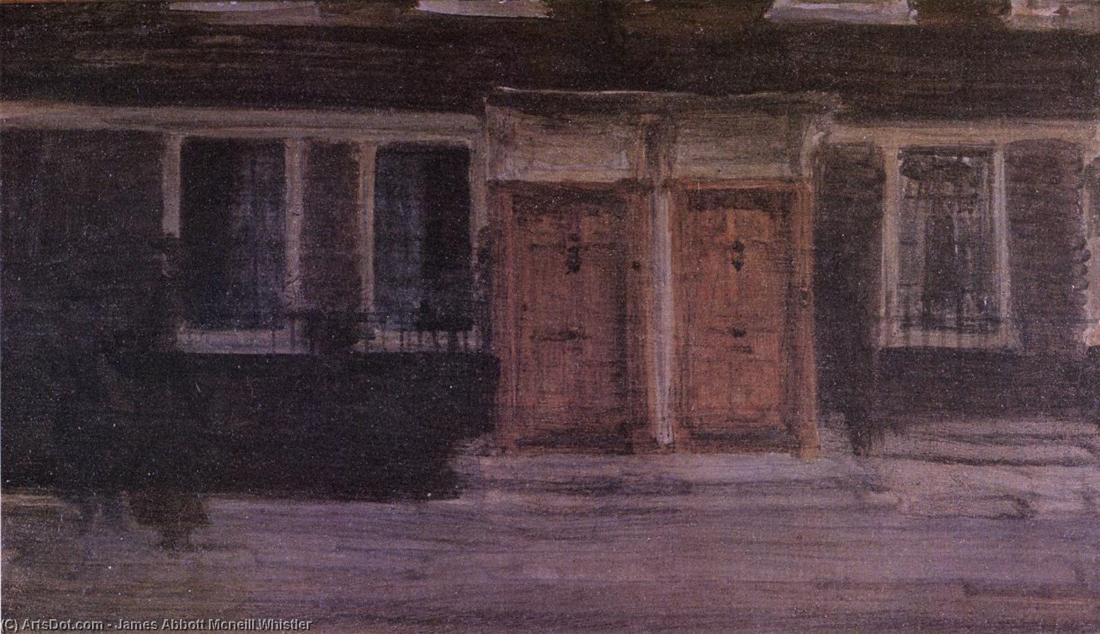 Wikioo.org - The Encyclopedia of Fine Arts - Painting, Artwork by James Abbott Mcneill Whistler - Chelsea Houses