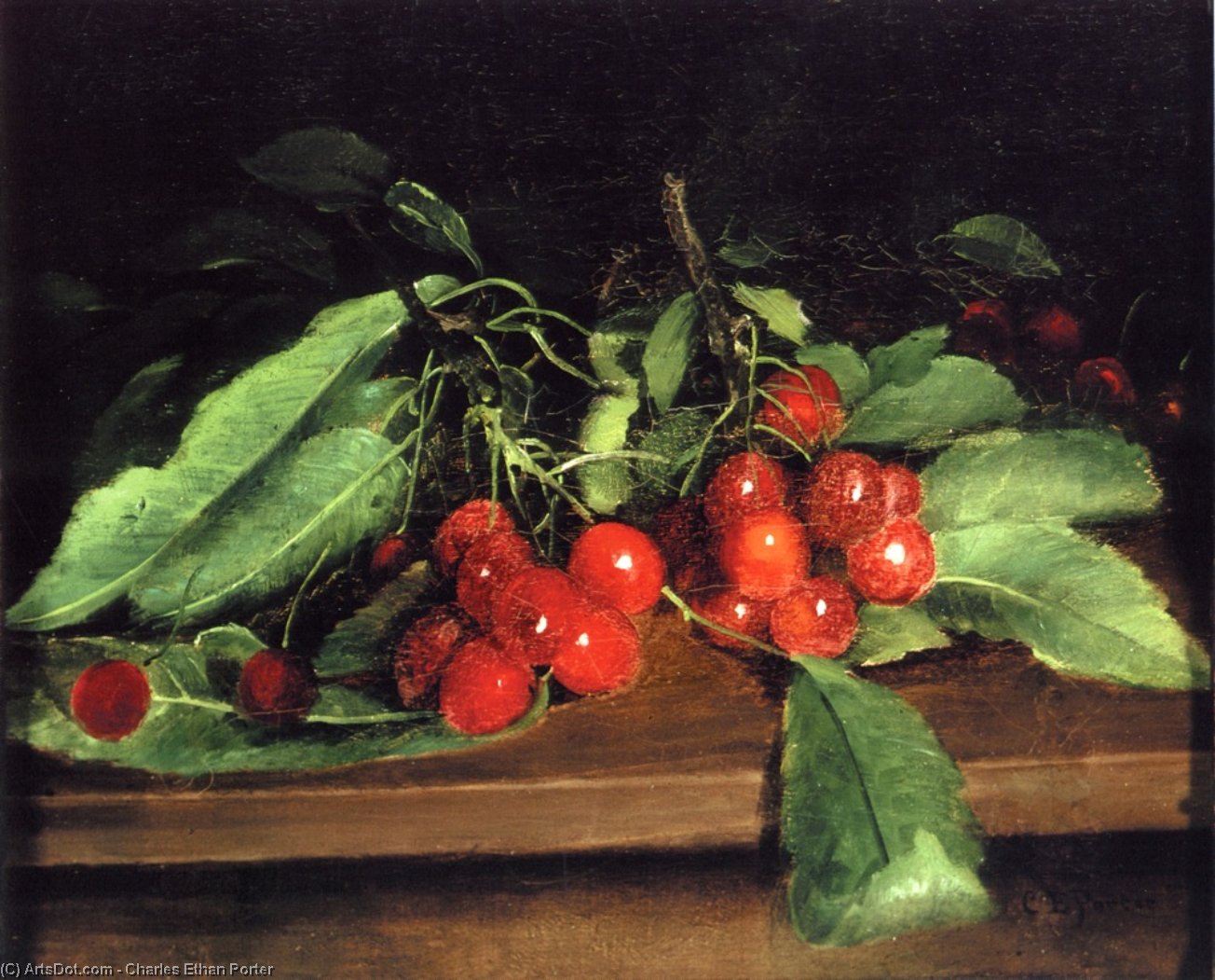Wikioo.org - The Encyclopedia of Fine Arts - Painting, Artwork by Charles Ethan Porter - Cherries