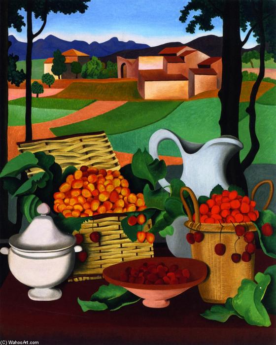 WikiOO.org - دایره المعارف هنرهای زیبا - نقاشی، آثار هنری Auguste Herbin - Cherries