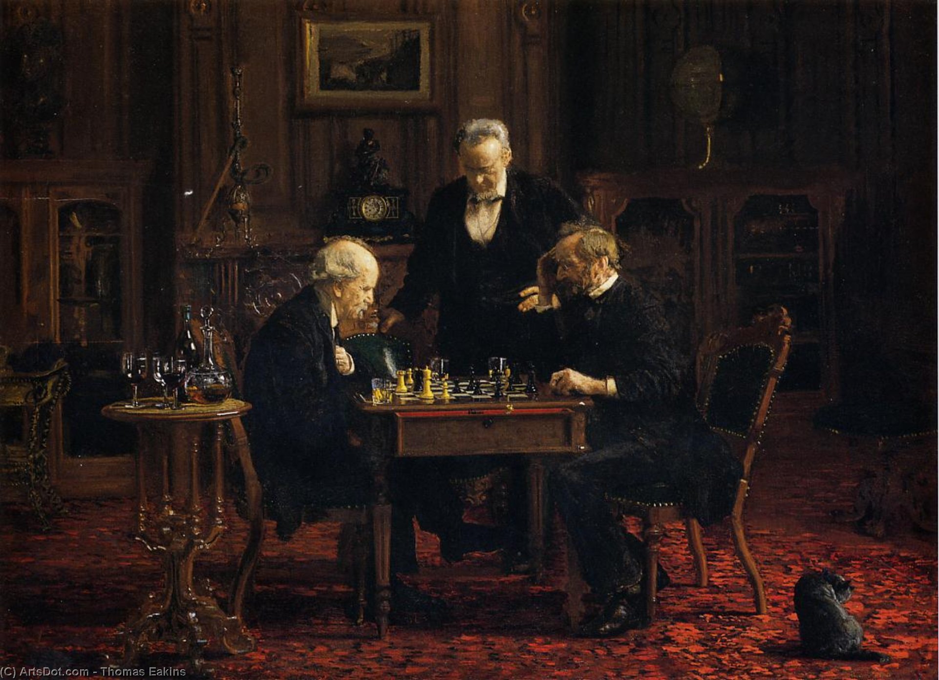 Wikioo.org - The Encyclopedia of Fine Arts - Painting, Artwork by Thomas Eakins - The Chess Player