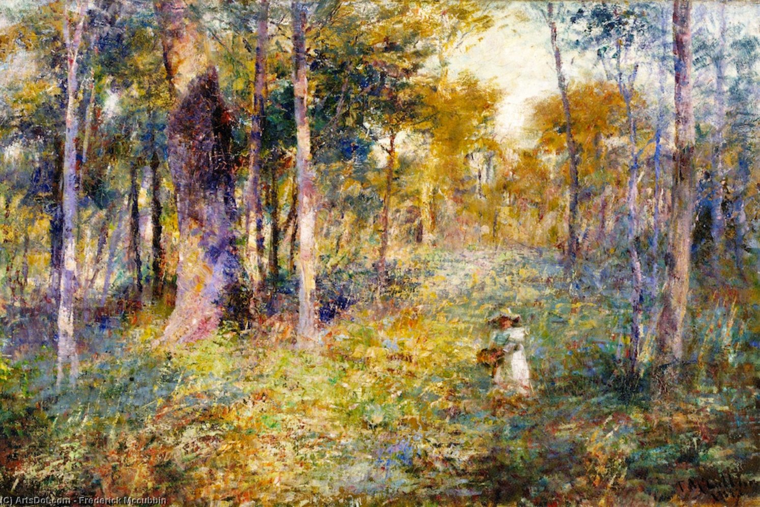 Wikioo.org - The Encyclopedia of Fine Arts - Painting, Artwork by Frederick Mccubbin - Child in the Bush
