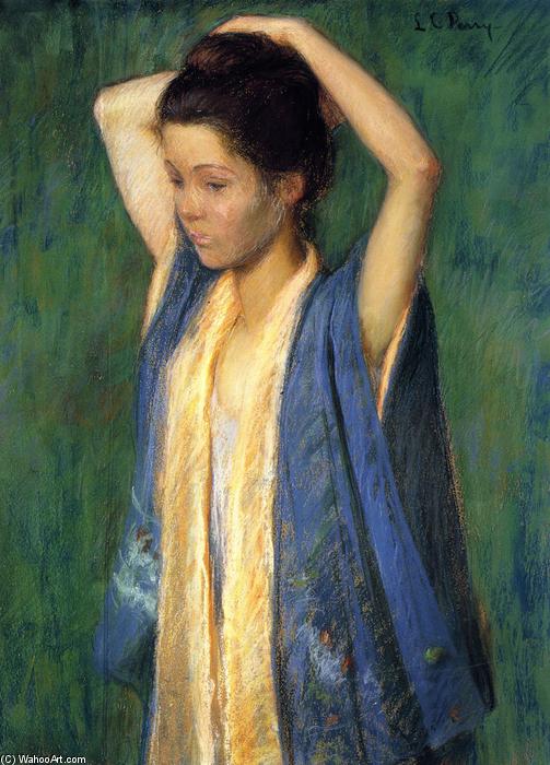 Wikioo.org – L'Encyclopédie des Beaux Arts - Peinture, Oeuvre de Lilla Cabot Perry - Enfant en kimono