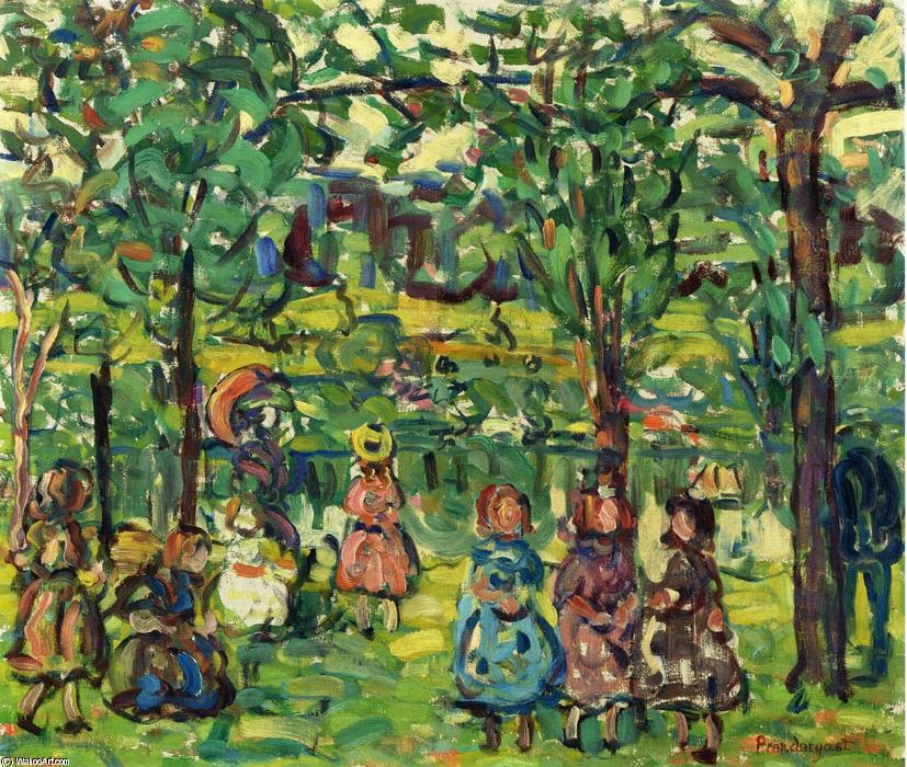 Wikioo.org - The Encyclopedia of Fine Arts - Painting, Artwork by Maurice Brazil Prendergast - Children in the Park