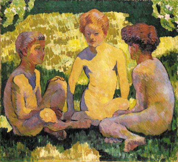 Wikioo.org - Bách khoa toàn thư về mỹ thuật - Vẽ tranh, Tác phẩm nghệ thuật Giovanni Giacometti - Children In The Sun