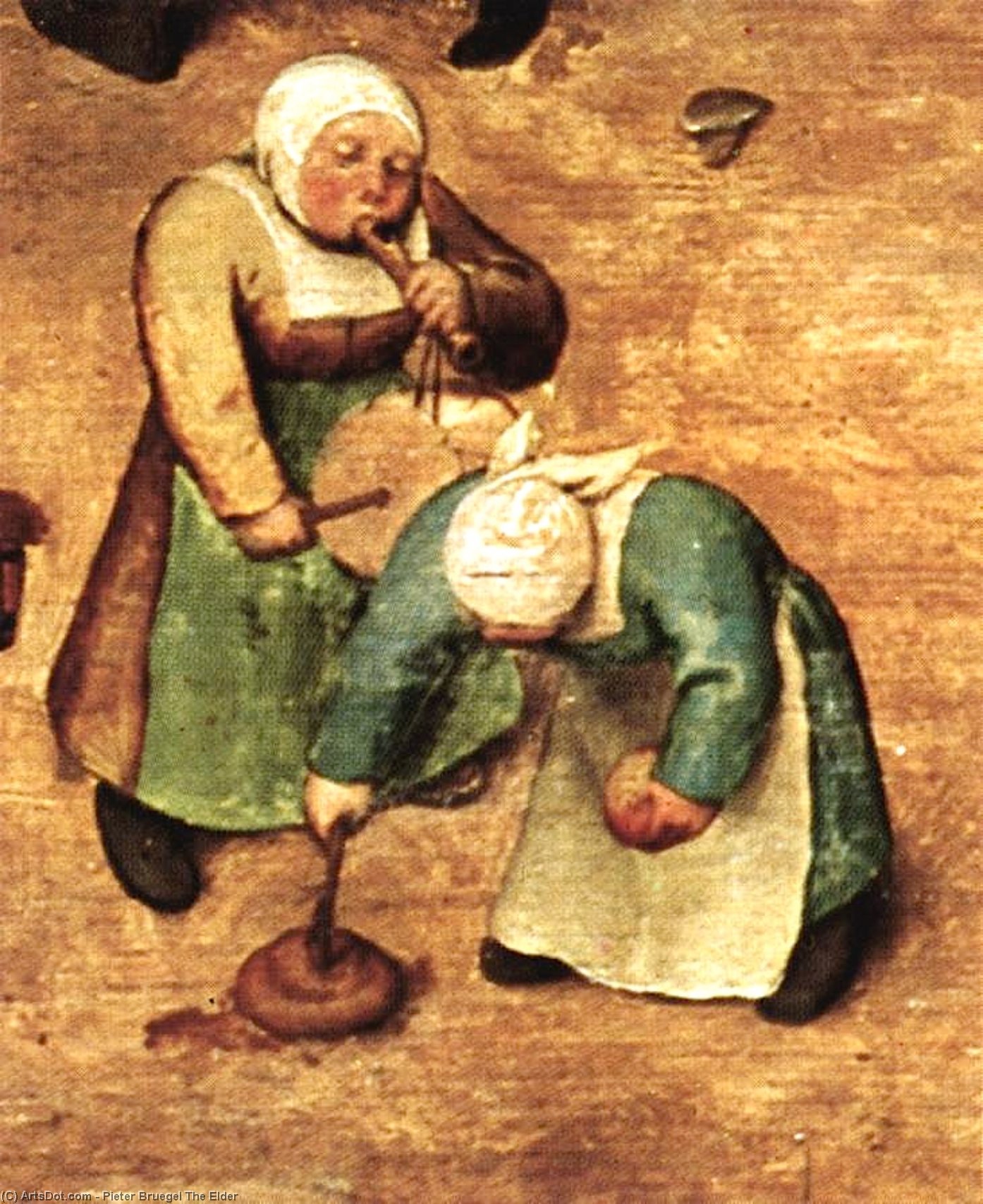 WikiOO.org - Энциклопедия изобразительного искусства - Живопись, Картины  Pieter Bruegel The Elder - Детские игры фрагмент  11