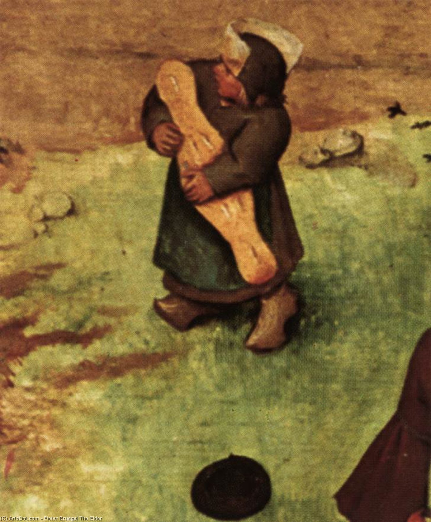Wikioo.org - สารานุกรมวิจิตรศิลป์ - จิตรกรรม Pieter Bruegel The Elder - Children's Games (detail) (12)