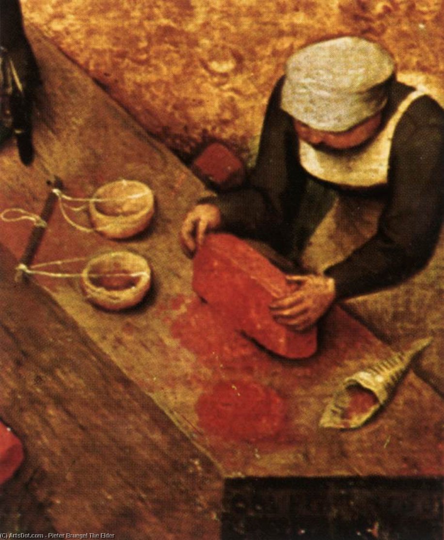 Wikioo.org - Bách khoa toàn thư về mỹ thuật - Vẽ tranh, Tác phẩm nghệ thuật Pieter Bruegel The Elder - Children's Games (detail) (18)