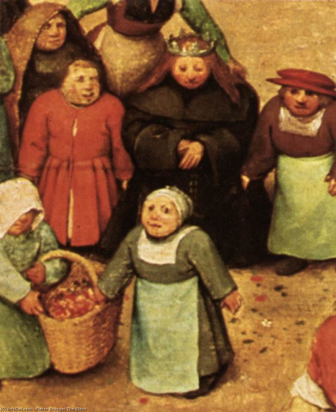 WikiOO.org - Энциклопедия изобразительного искусства - Живопись, Картины  Pieter Bruegel The Elder - Детские игры Подробность  19