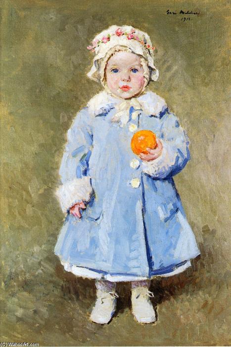Wikioo.org - สารานุกรมวิจิตรศิลป์ - จิตรกรรม Julius Garibaldi Melchers - Child with ann Orange