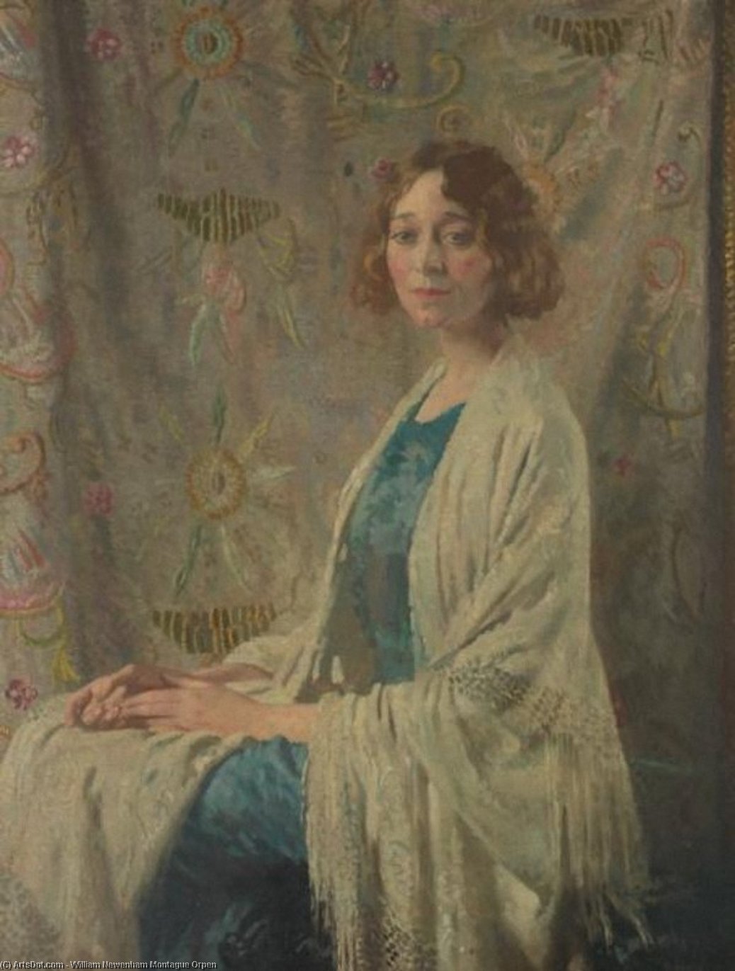 Wikioo.org - The Encyclopedia of Fine Arts - Painting, Artwork by William Newenham Montague Orpen - The Chinese shawl