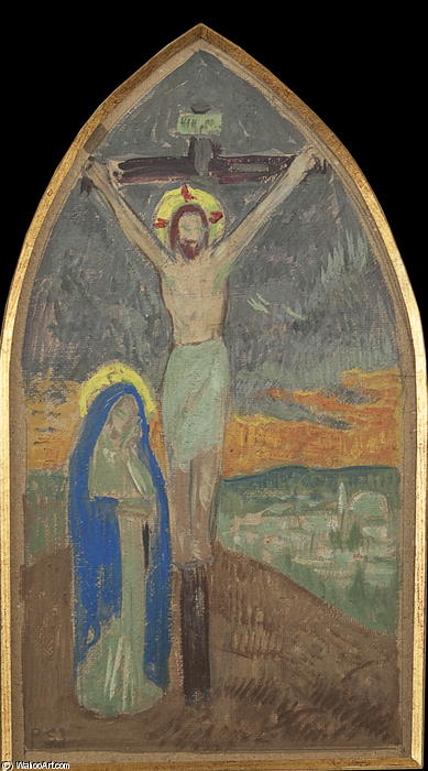 WikiOO.org - 백과 사전 - 회화, 삽화 Paul Serusier - Christ on Cross