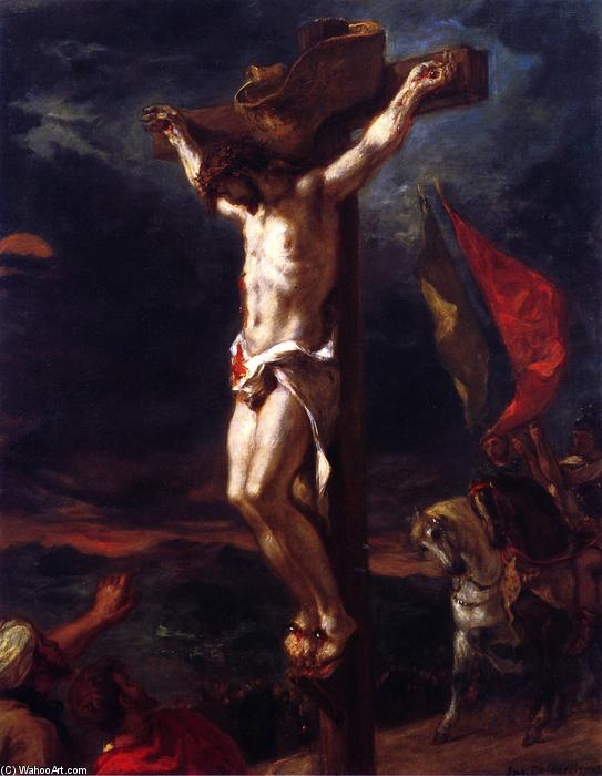 Wikioo.org - The Encyclopedia of Fine Arts - Painting, Artwork by Eugène Delacroix - Christ on the Cross