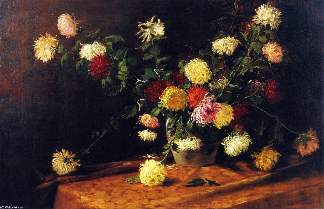 Wikioo.org - The Encyclopedia of Fine Arts - Painting, Artwork by Mathias Joseph Alten - Chrysanthemums