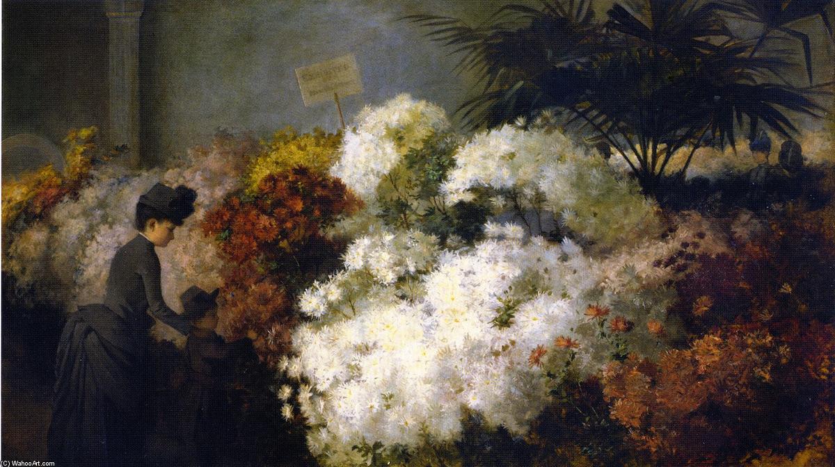 Wikioo.org - The Encyclopedia of Fine Arts - Painting, Artwork by Abbott Fuller Graves - The Chrysanthemum Show