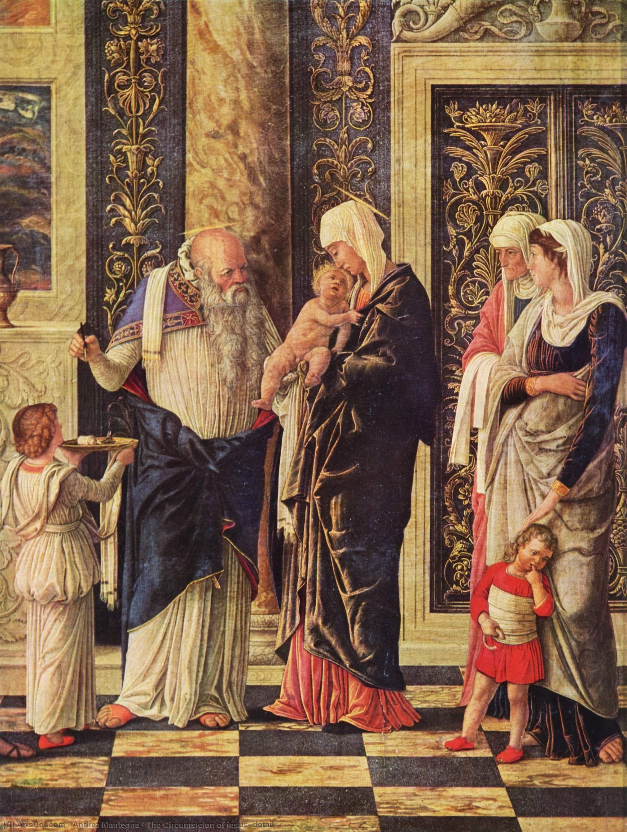 WikiOO.org - Энциклопедия изобразительного искусства - Живопись, Картины  Andrea Mantegna - circumsicion самого  Иисус  фрагмент