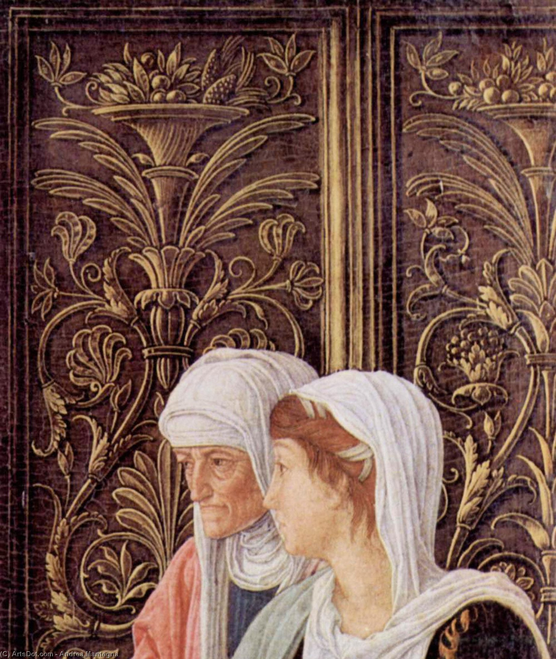 Wikioo.org - Die Enzyklopädie bildender Kunst - Malerei, Kunstwerk von Andrea Mantegna - die circumsicion von  Jesus  Ausschnitt
