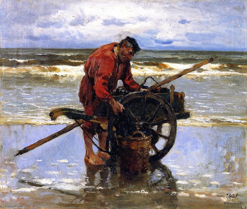 Wikioo.org - The Encyclopedia of Fine Arts - Painting, Artwork by Mathias Joseph Alten - Clam Digger