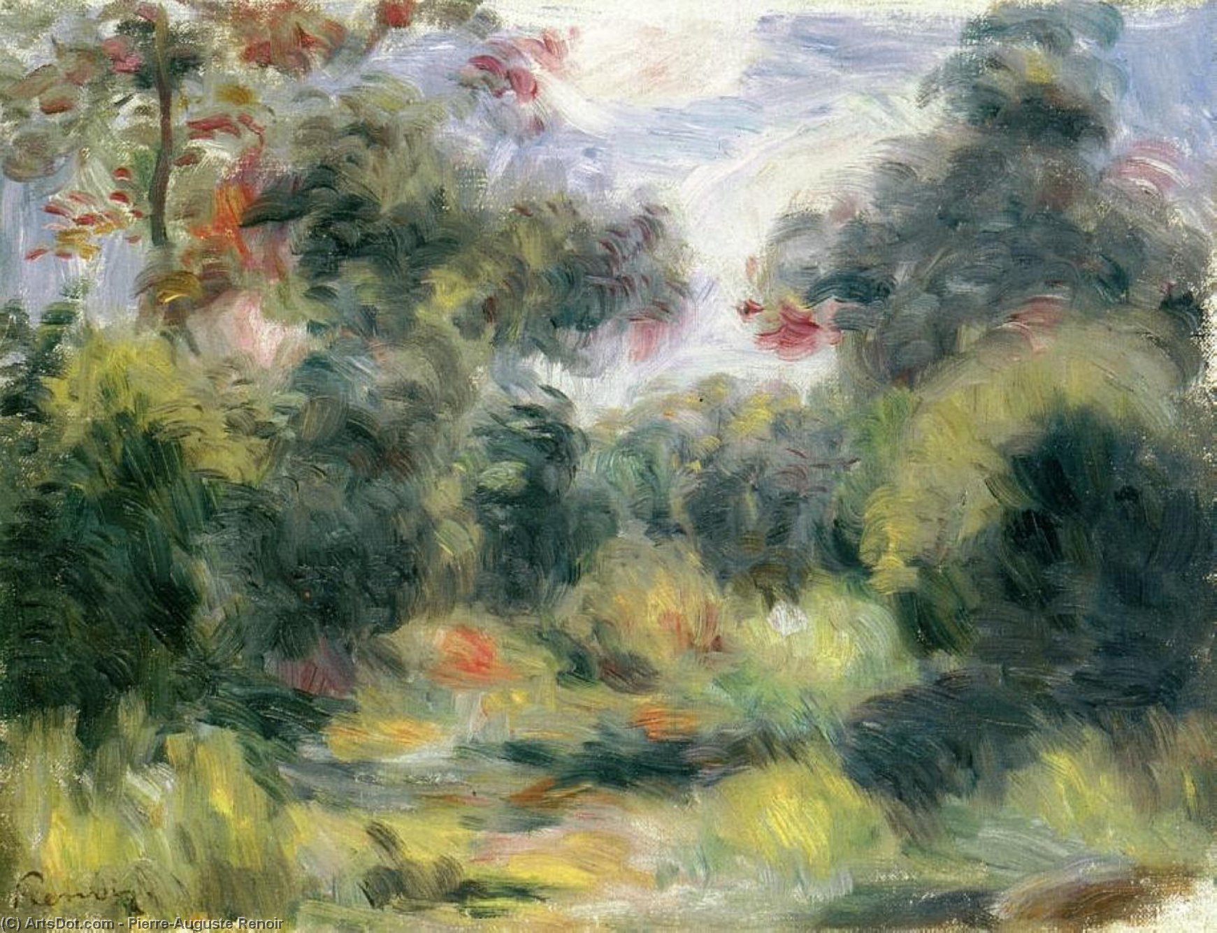 Wikioo.org - The Encyclopedia of Fine Arts - Painting, Artwork by Pierre-Auguste Renoir - Clearing