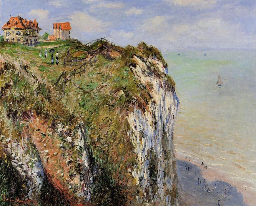 Wikioo.org - The Encyclopedia of Fine Arts - Painting, Artwork by Claude Monet - The Cliff at Dieppe