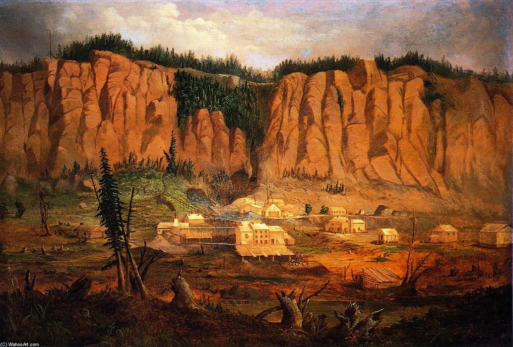Wikioo.org - The Encyclopedia of Fine Arts - Painting, Artwork by Robert Scott Duncanson - Cliff Mine